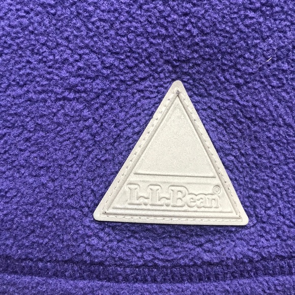 L.L. BEAN JACKET PURPLE FULL ZIP FLEECE SIZE LARGE - Picture 7 of 7